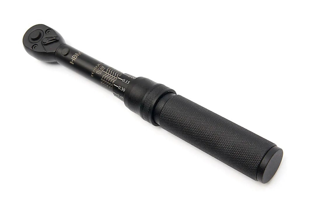 Presný momentový kľúč s príslušenstvom, 1/4'', 2 - 20Nm, 32ks HBM