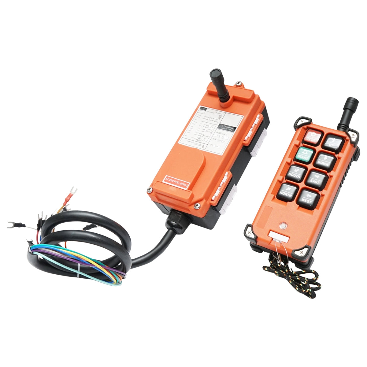 Priemyselné bezdrôtové diaľkové ovládanie so 6 tlačidlami AC 220V, vodeodolné Breckner Germany