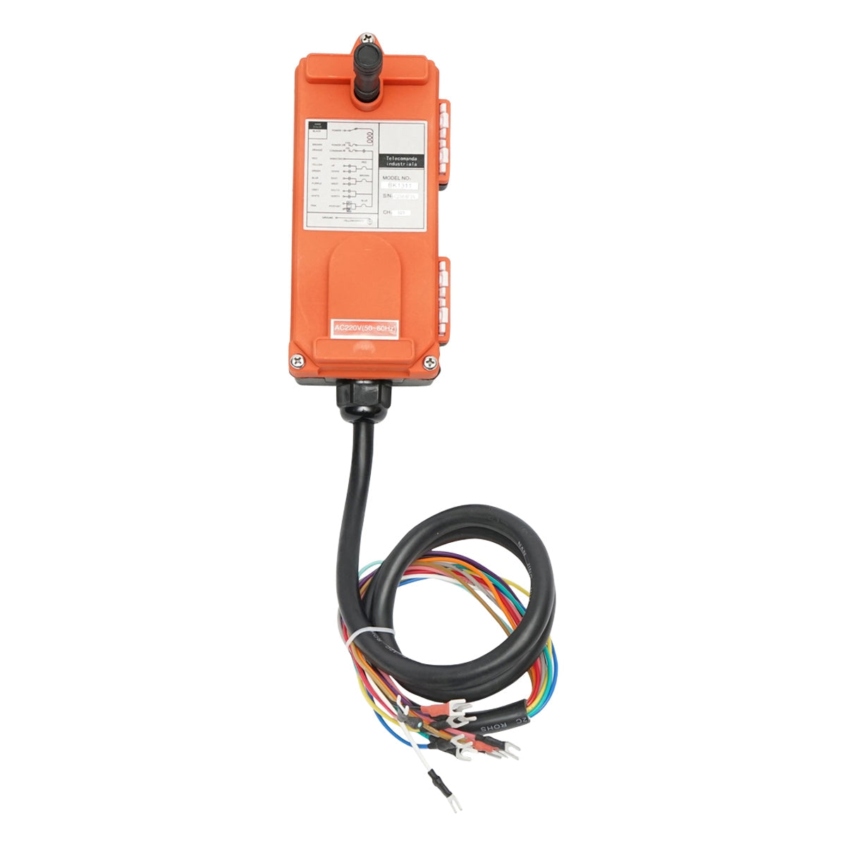Priemyselné bezdrôtové diaľkové ovládanie so 6 tlačidlami AC 220V, vodeodolné Breckner Germany