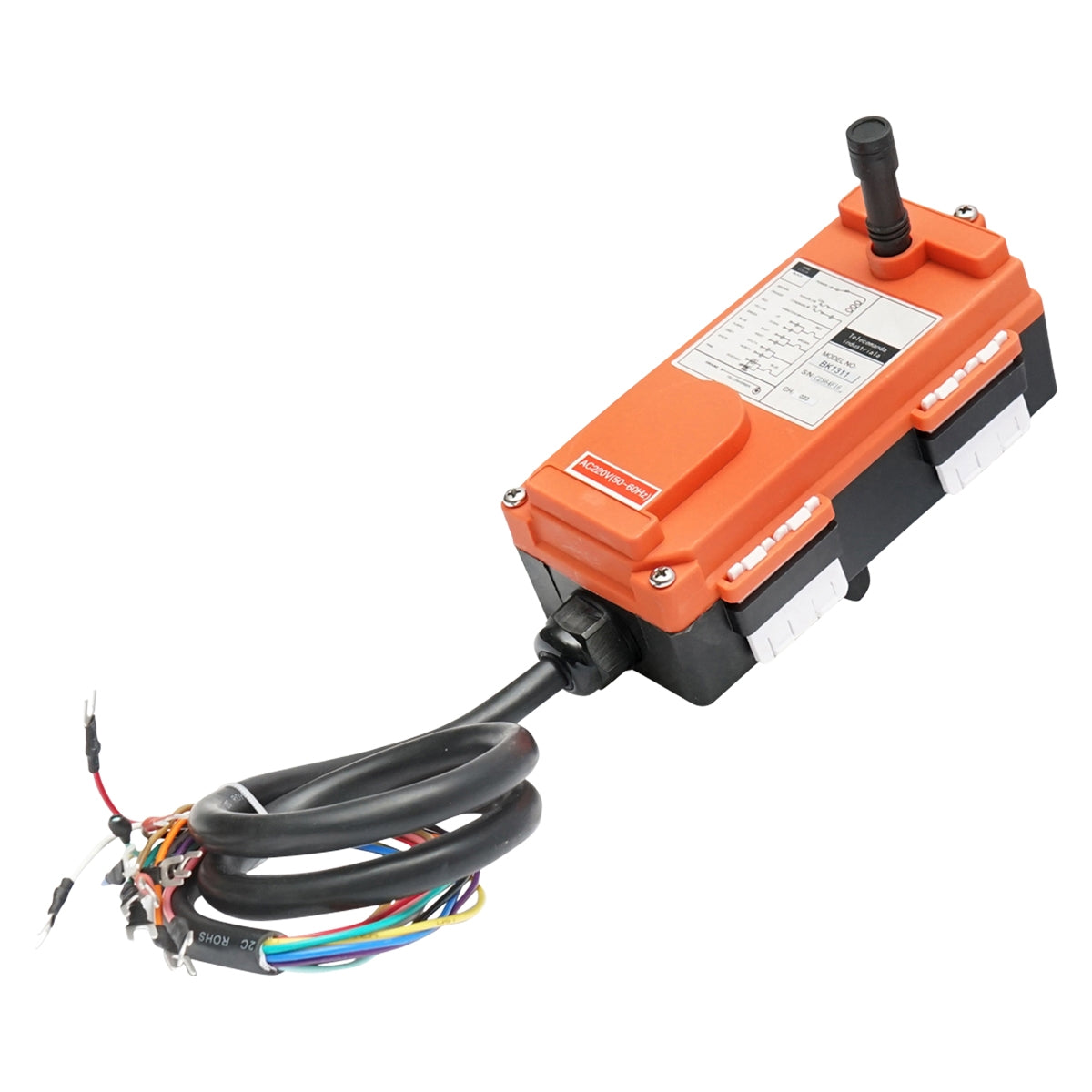 Priemyselné bezdrôtové diaľkové ovládanie so 6 tlačidlami AC 220V, vodeodolné Breckner Germany