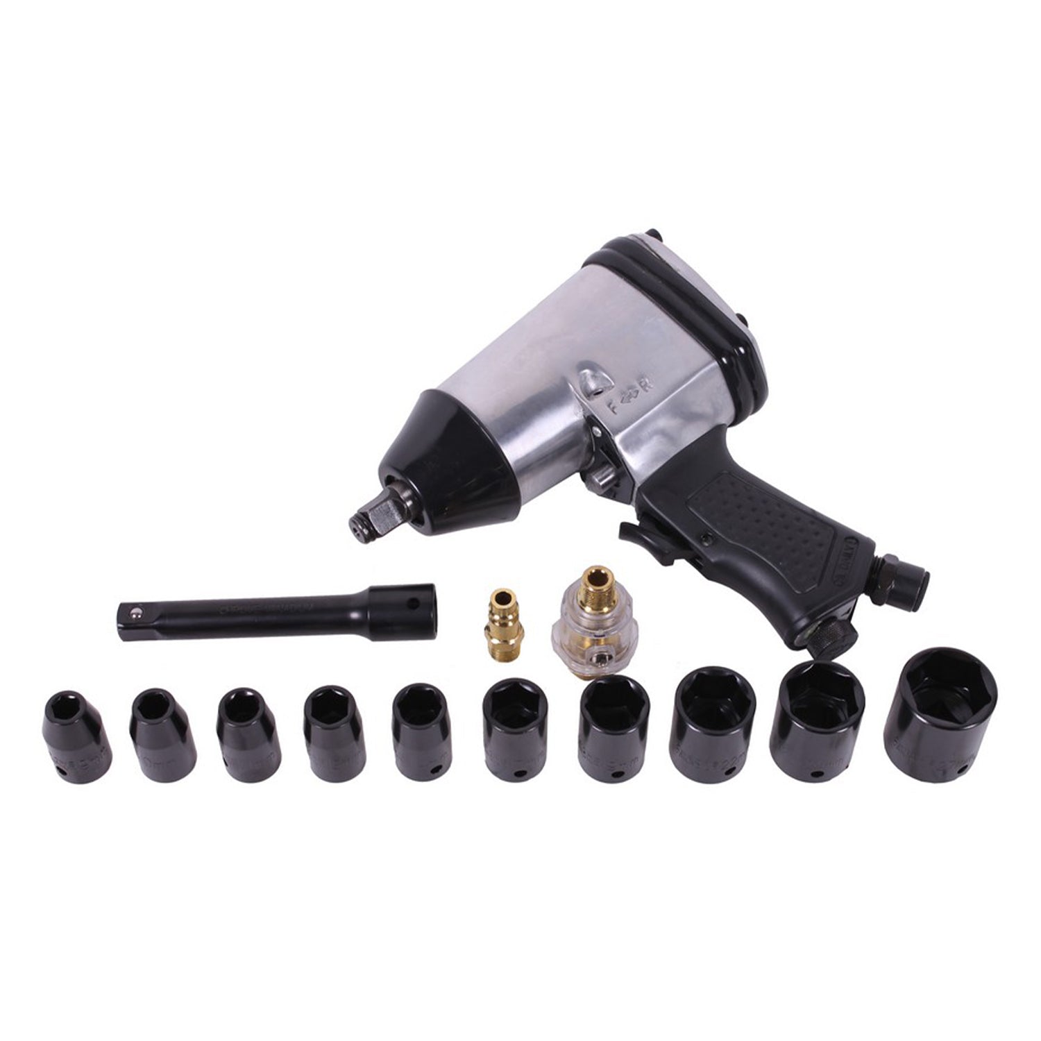 Súprava pneumatickej rázovej pištole 1/2'' s orechmi 9–27mm