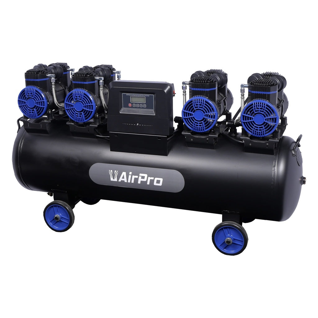 Tichý bezolejový kompresor s nízkou hlučnosťou 4 x 2hp 120l Airpro