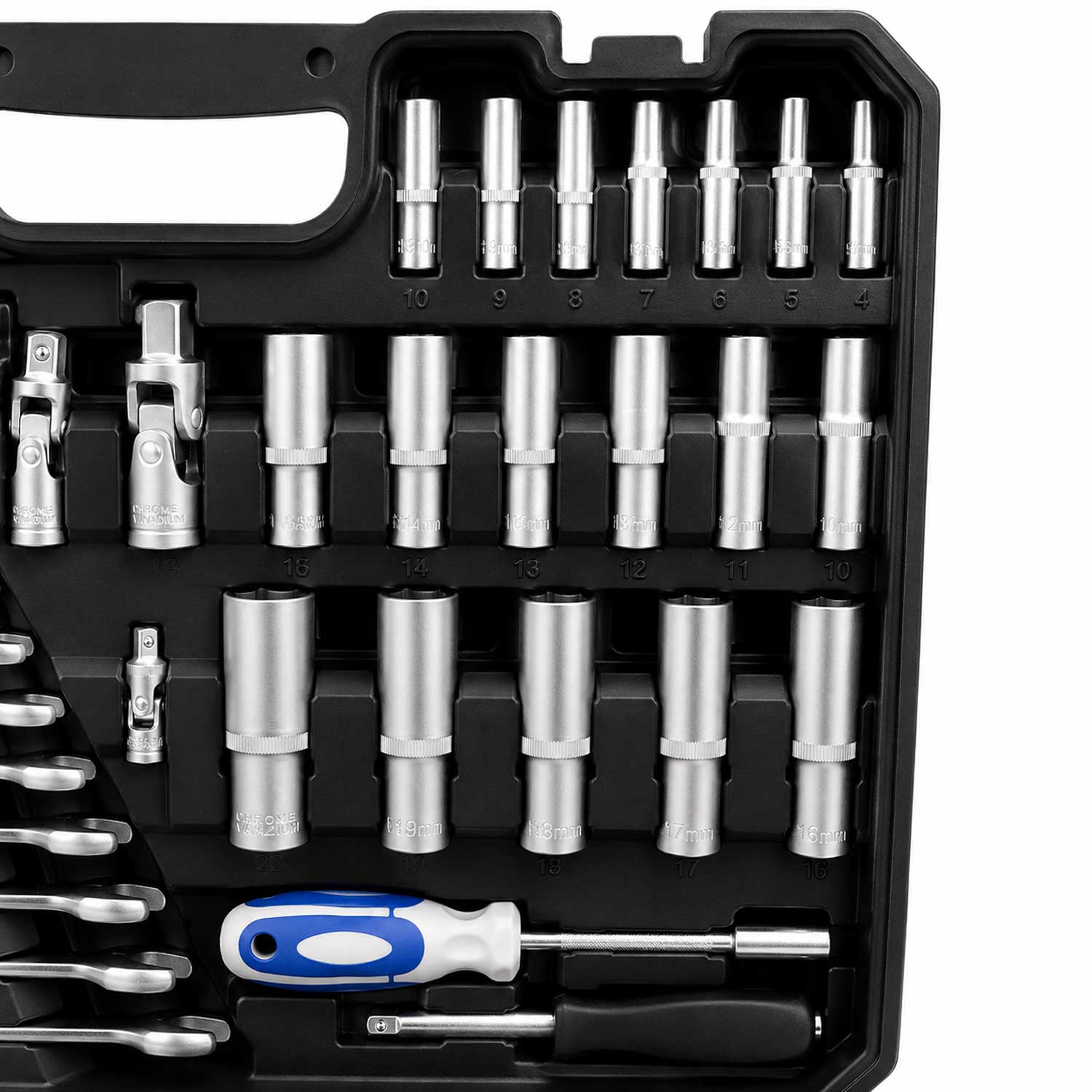 Profesionálna Gola sada náradia s nástrčnými hlavicami a račňami 1/2'' 3/8'' 1/4'', 216ks Gebo Tools