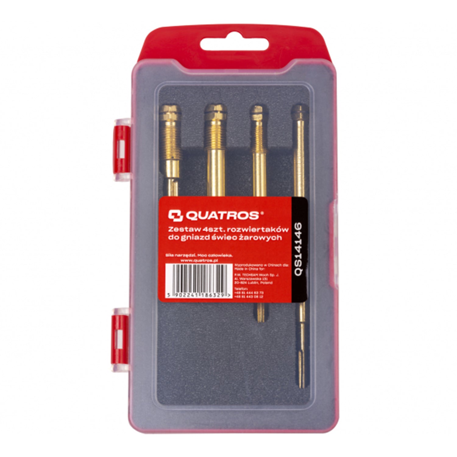 Súprava 4 fréz na čistenie a obnovu otvoru žeraviacej sviečky