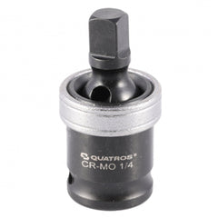 Adaptér - nadstavec rázový s kardanovým kĺbom 1/4'' Quatros