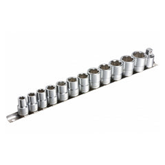 Sada nástrčných hlavíc - kľúčov na poškodené skrutky 3/8'', 8 - 19mm, CrV, Quatros