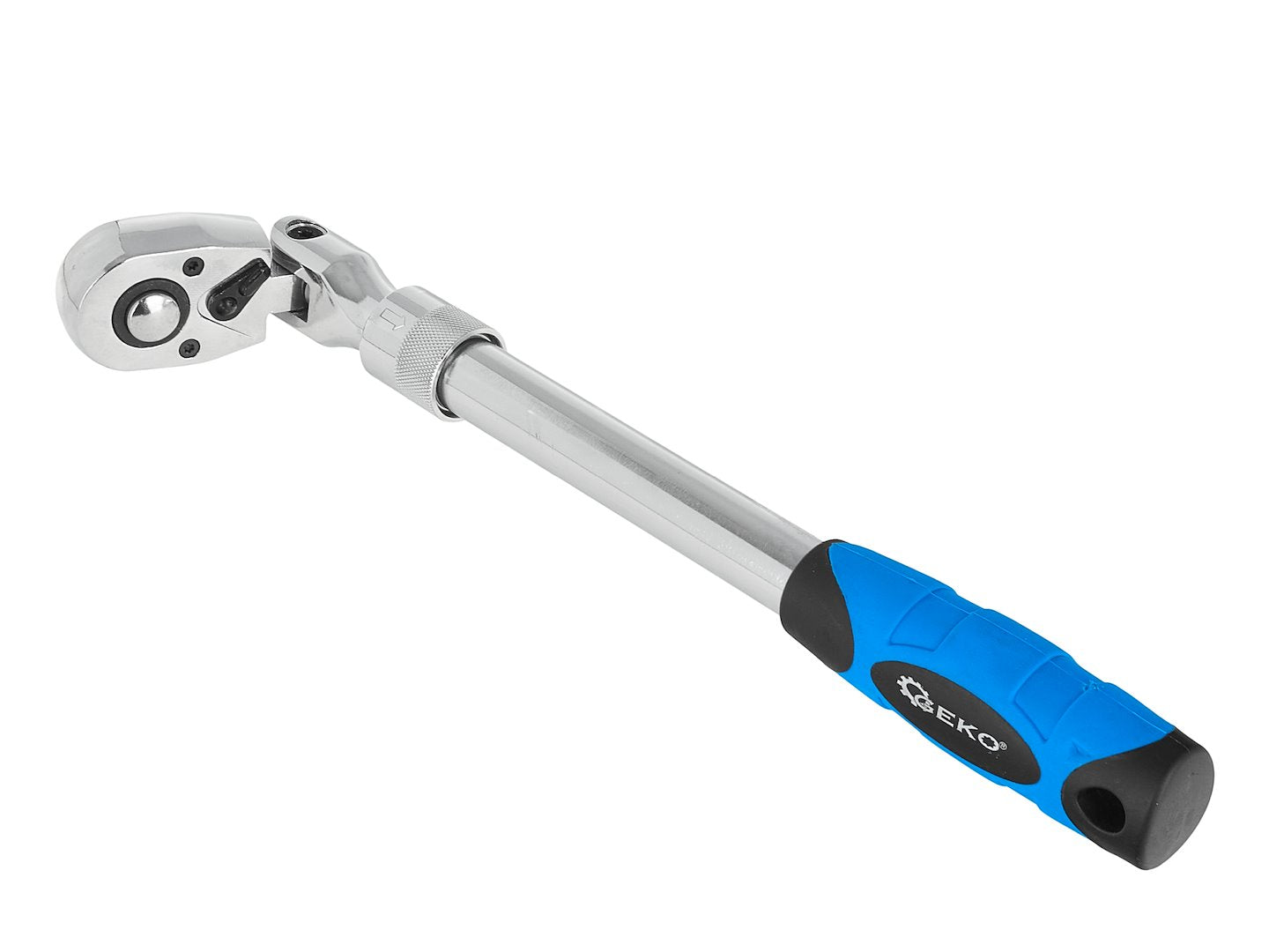 Račňa 1/2''s nastaviteľnou teleskopickou rukoväťou 370 - 510mm a kĺbovou hlavicou 72T Cr-V
