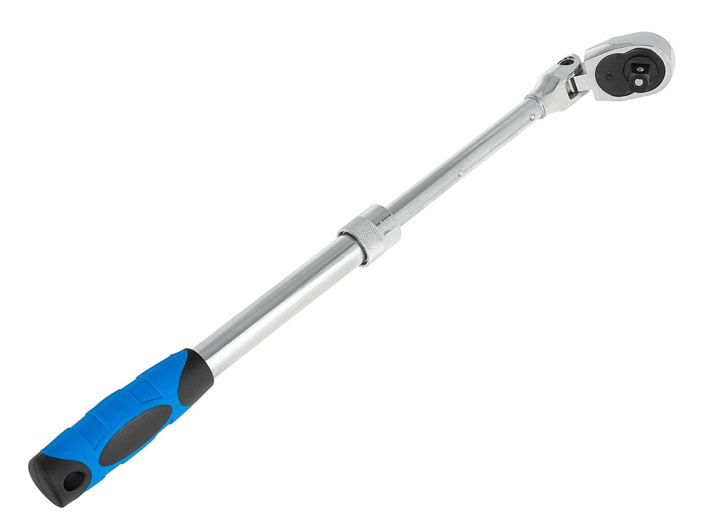 Račňa 1/2''s nastaviteľnou teleskopickou rukoväťou 370 - 510mm a kĺbovou hlavicou 72T Cr-V
