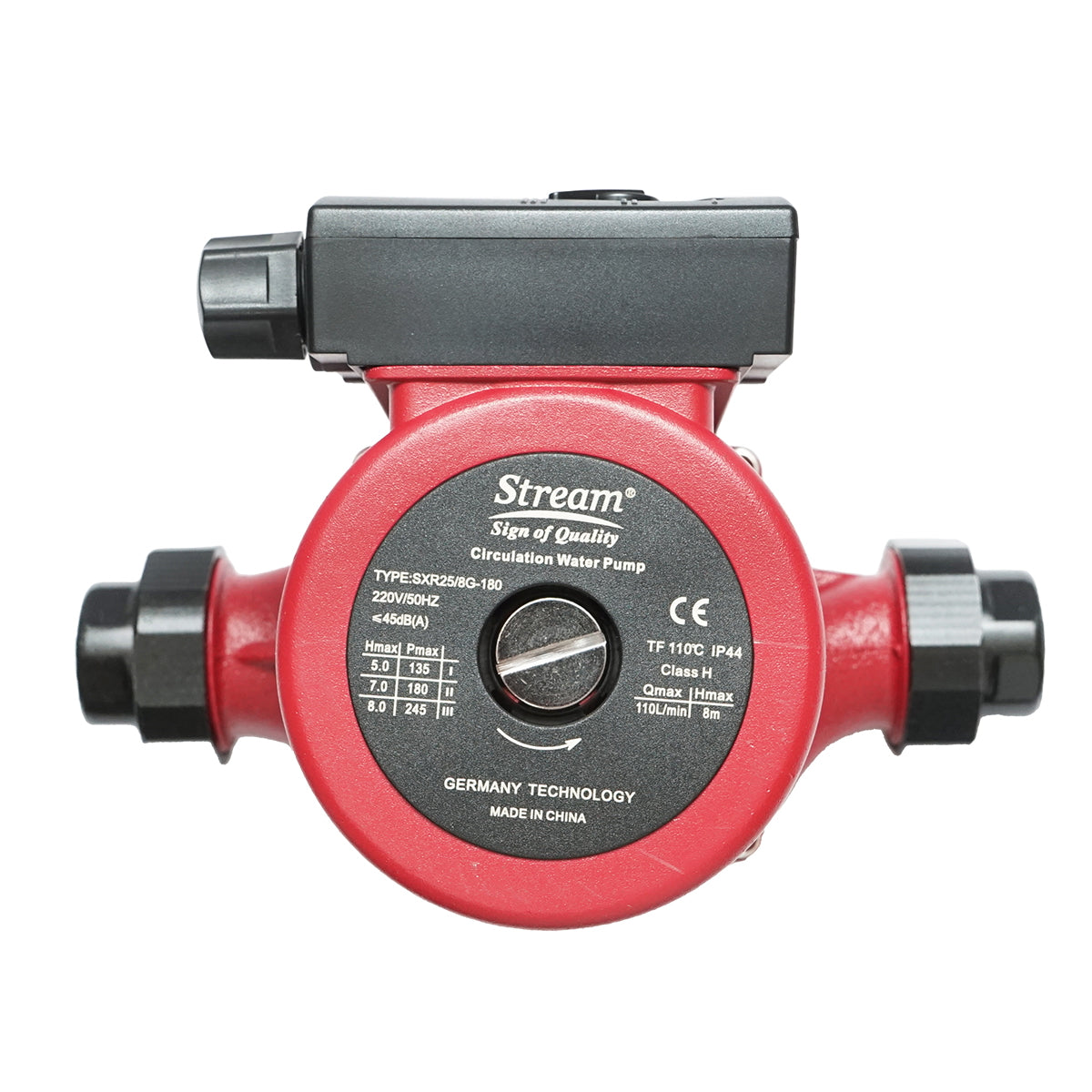 Recirkulačné čerpadlo na vodu 220V, 245W, prietok 110l/min, výška 8m, prípojka 1 1/2'' SXR25/8G-180 Breckner Germany