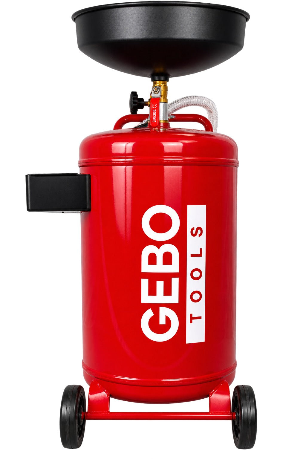 Pneumatická vypúšťačka oleja 75l, Gebo Tools, zberná nádoba 10l, pracovný tlak 6-8 bar, s teleskopickým ramenom