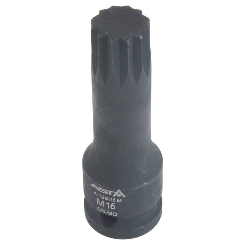 Rázová nástrčná hlavica s bitom - kľúč Spline XZN M16 1/2''