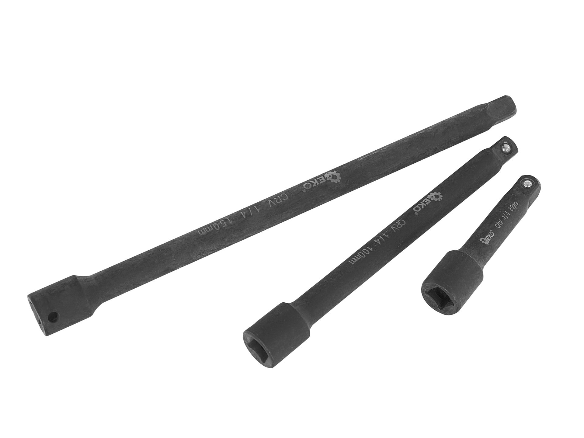 Rázové predĺženia 1/4'' 3/8'' 1/2'', sada 9ks