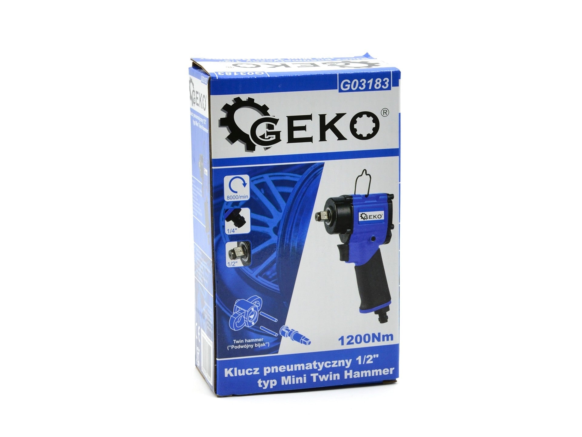 Rázový uťahovák 1/2'' 1200Nm Geko