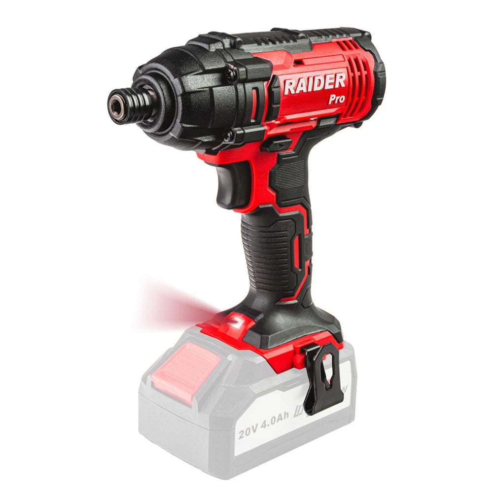 Rázový uťahovák 1/4'' HEX 180Nm 20V Raider