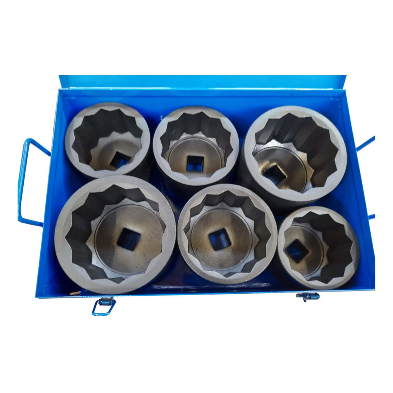 Súprava dvanásťhranných rázových nástrčných kľúčov 1'', 80–105 mm, 6 kusov