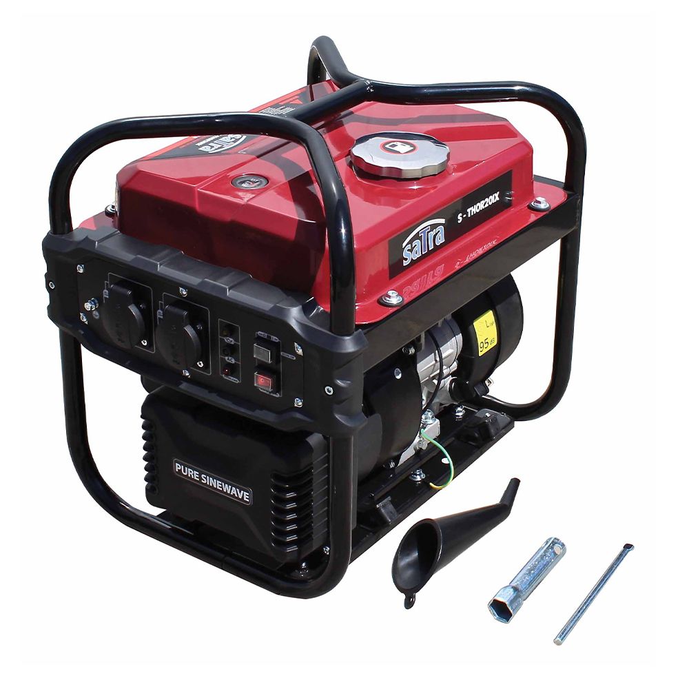 Invertorový benzínový generátor - elektrocentrála 2kW, 119cm3, 230V Satra