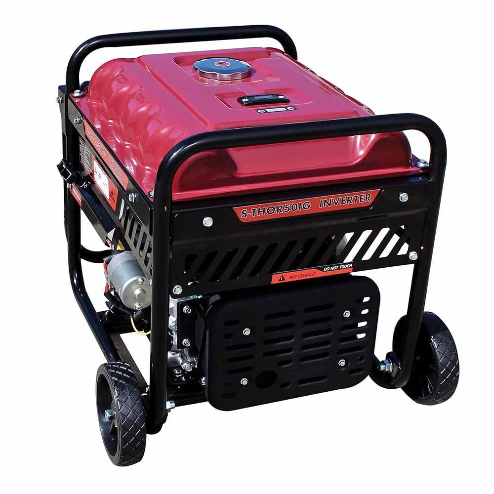 Invertorový benzínový generátor - elektrocentrála 5kW, 236 cm3, 230V Satra