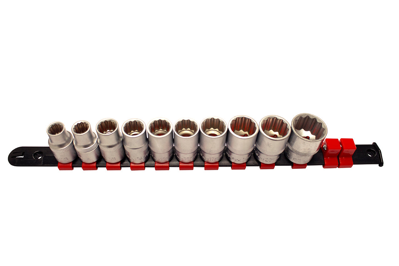 Sada 12-hranných nástrčných hlavíc - kľúčov 1/2", 10 - 22mm, 10ks Kroftools