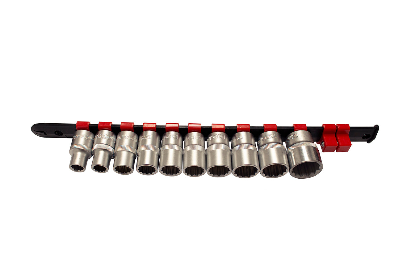 Sada 12-hranných nástrčných hlavíc - kľúčov 1/2", 10 - 22mm, 10ks Kroftools