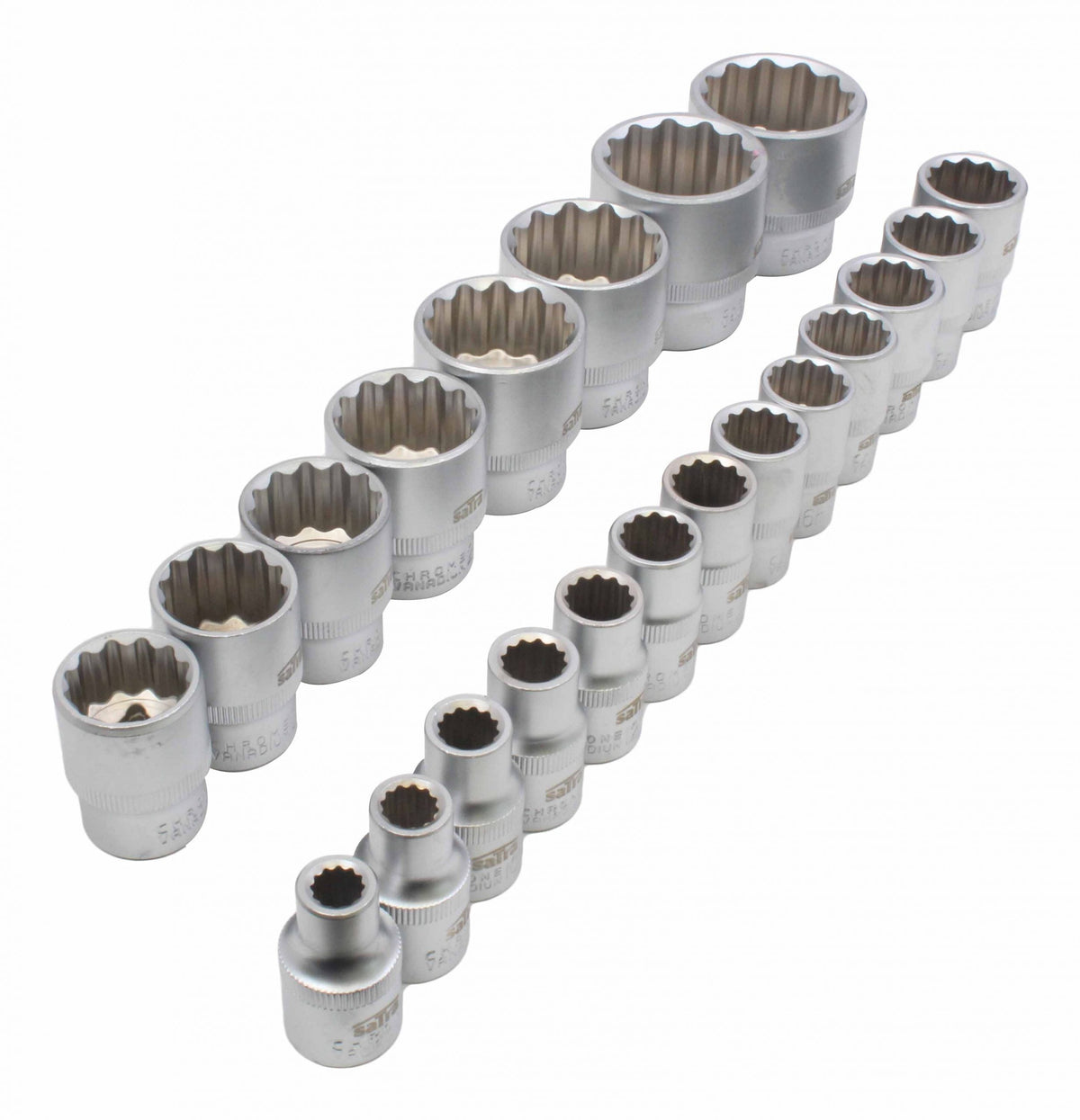 Sada 12-hranných nástrčných hlavíc - kľúčov 1/2'', 8 - 36mm, 21ks