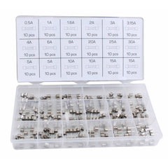 Sada automobilových poistiek 5 x 20 mm, 180ks