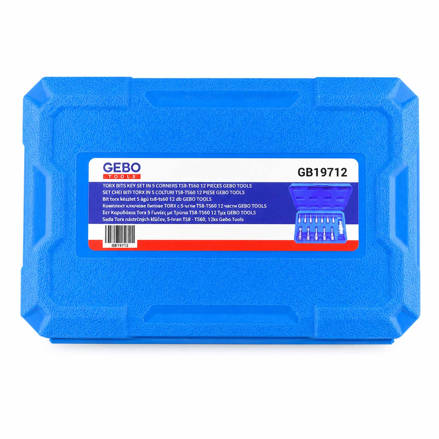 Sada bitov Torx 5-hranných TS8 - TS60, 12ks, Gebo Tools