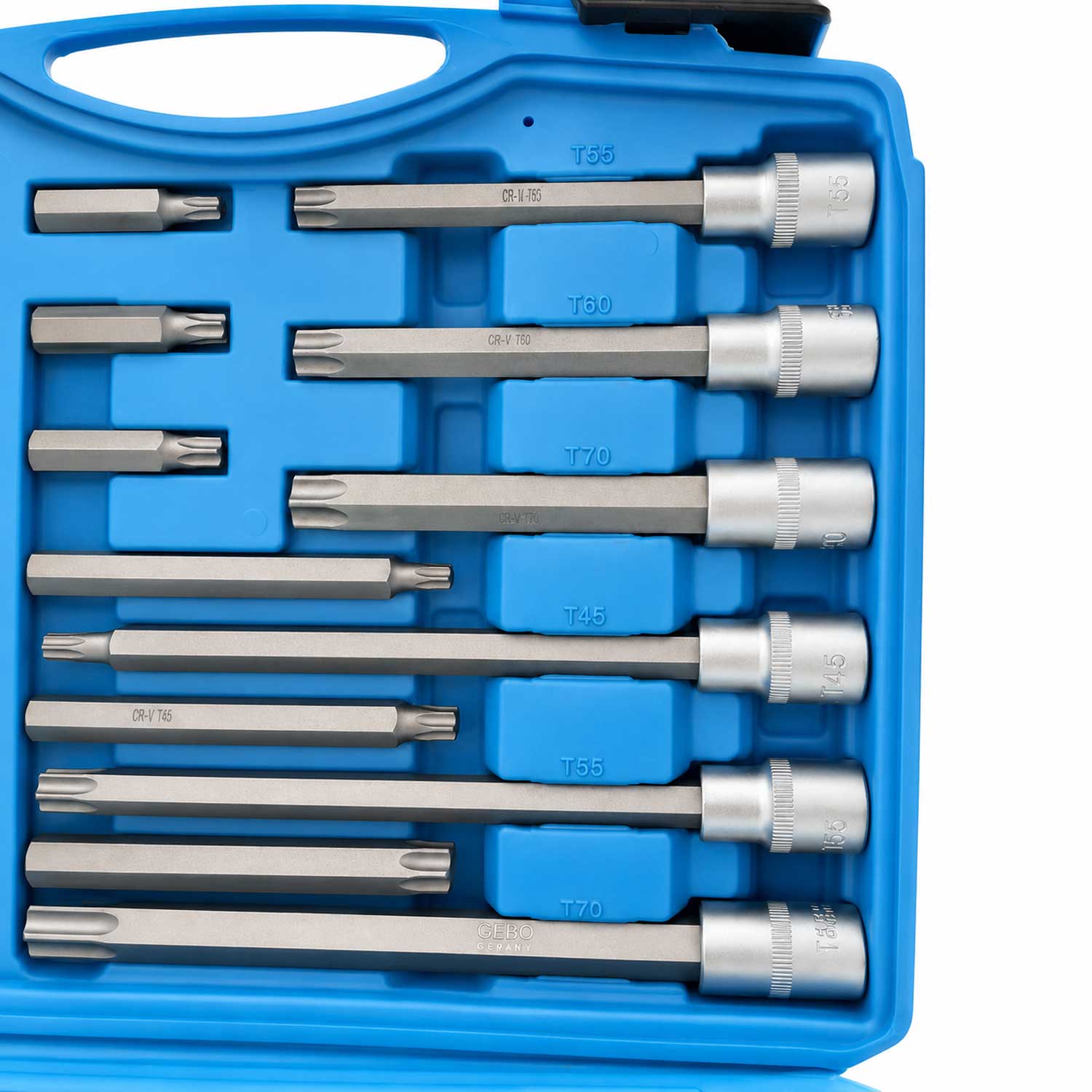 Sada dlhých bitov Torx 1/2'' 32ks, Gebo Tools