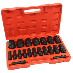Sada dlhých rázových nástrčných hlavíc - kľúčov 1/2'', 10 - 38mm, 20ks, Verke