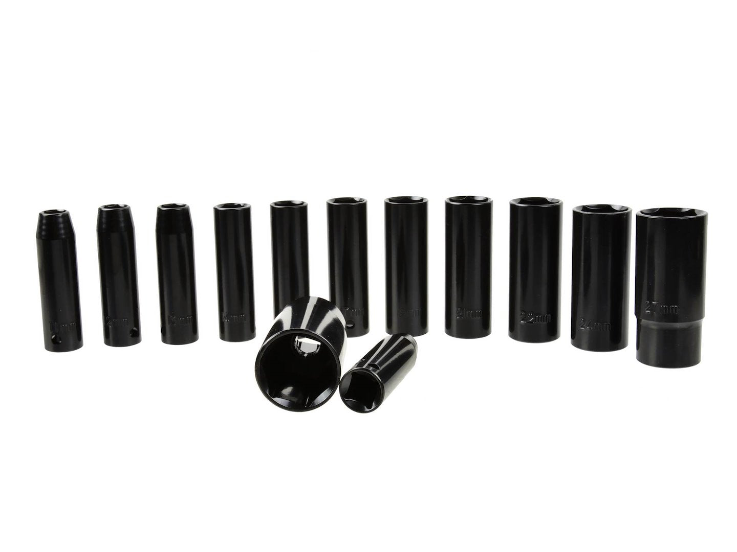 Sada dlhých rázových nástrčných hlavíc - kľúčov, 6-hran, 1/2'', 10 - 30mm, 78mm, 13ks Geko