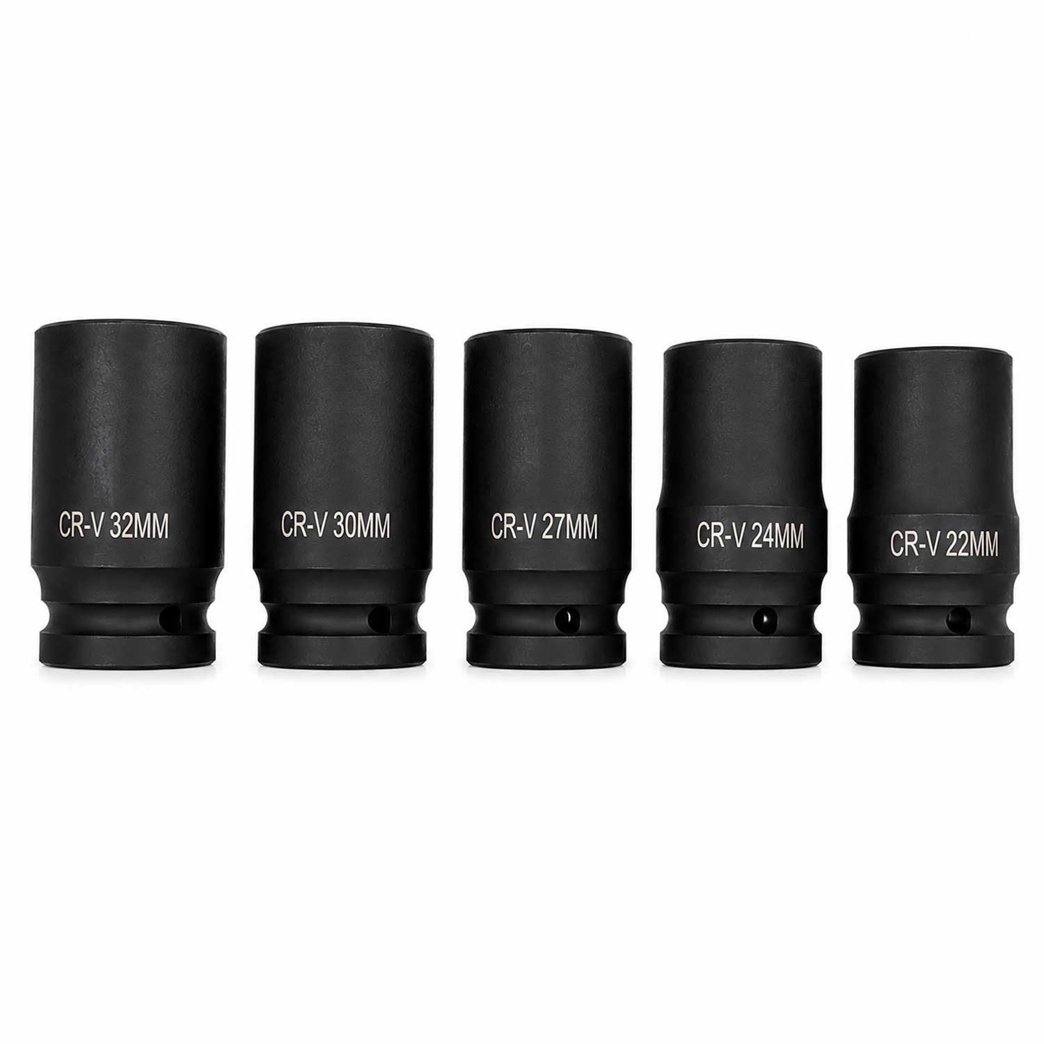 Sada dlhých rázových nástrčných kľúčov - hlavíc 1'', 22 - 41mm, 10ks, Gebo Tools