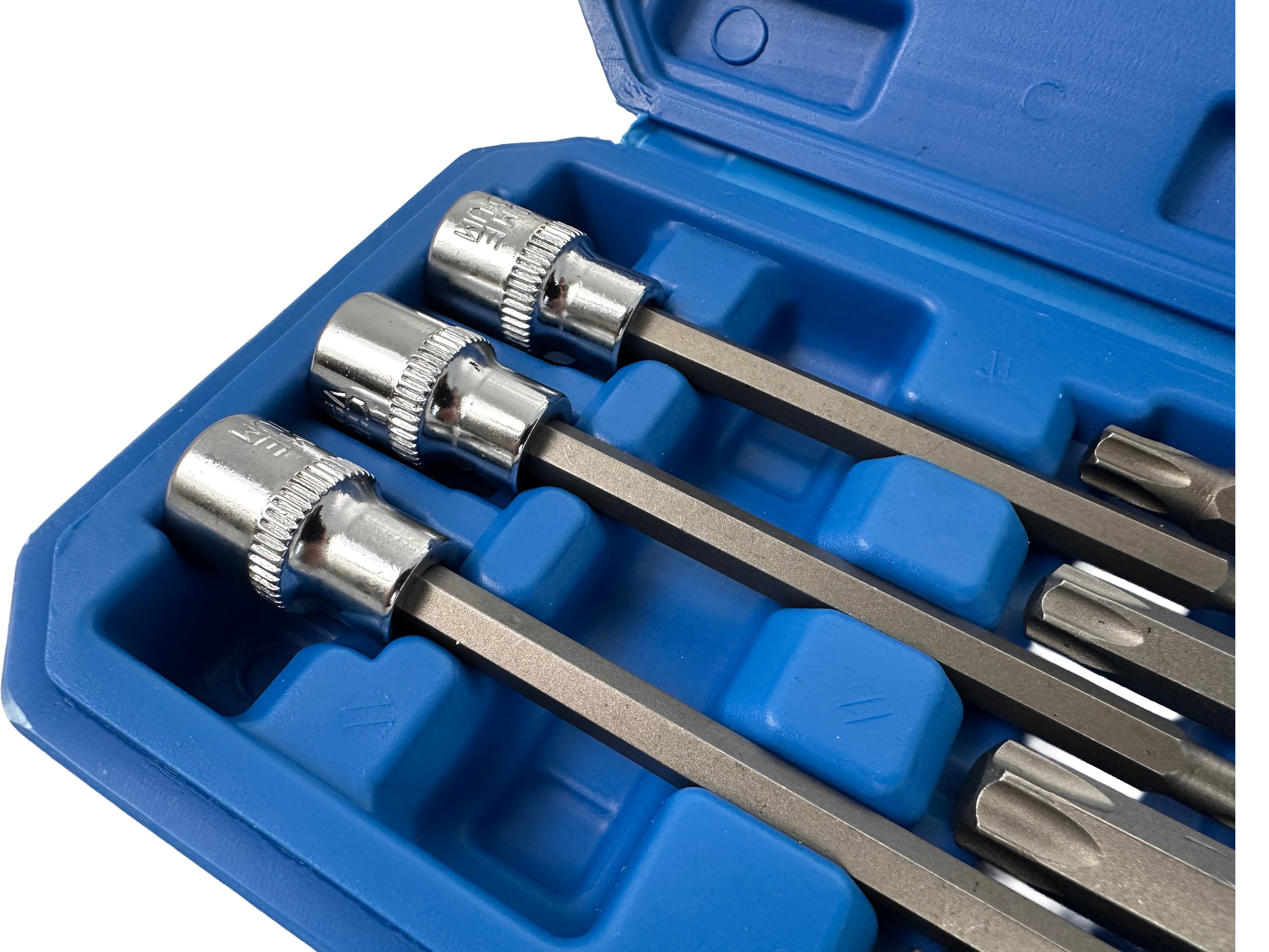 Sada dlhých Torx nástrčných kľúčov - bitov, 3/8'', 7ks Gebo Tools