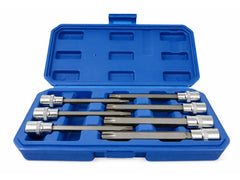 Sada dlhých Torx nástrčných kľúčov - bitov, 3/8'', 7ks Gebo Tools