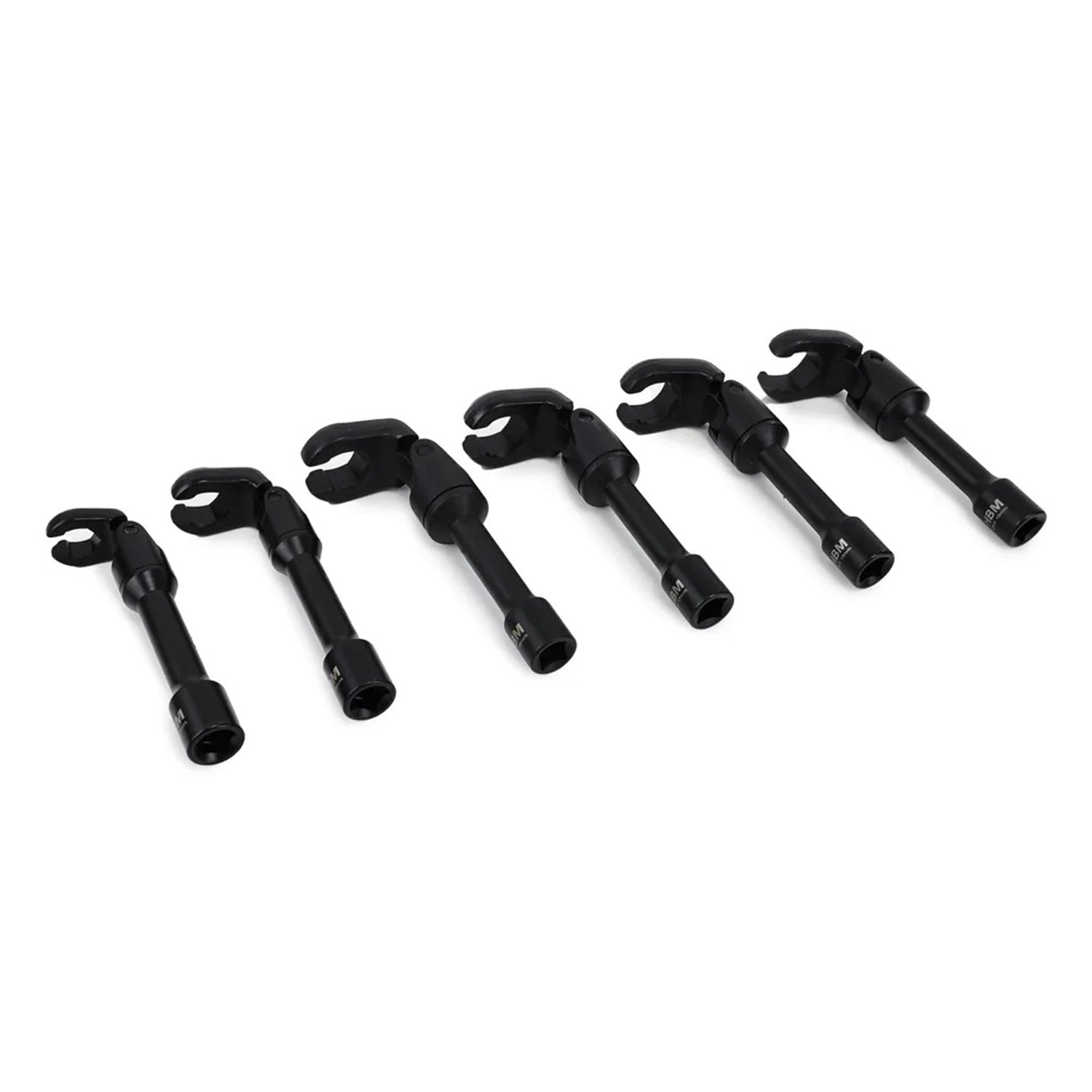 Sada kĺbových vidlicových kľúčov 3/8'' na potrubie 12 - 19mm, 6ks HBM