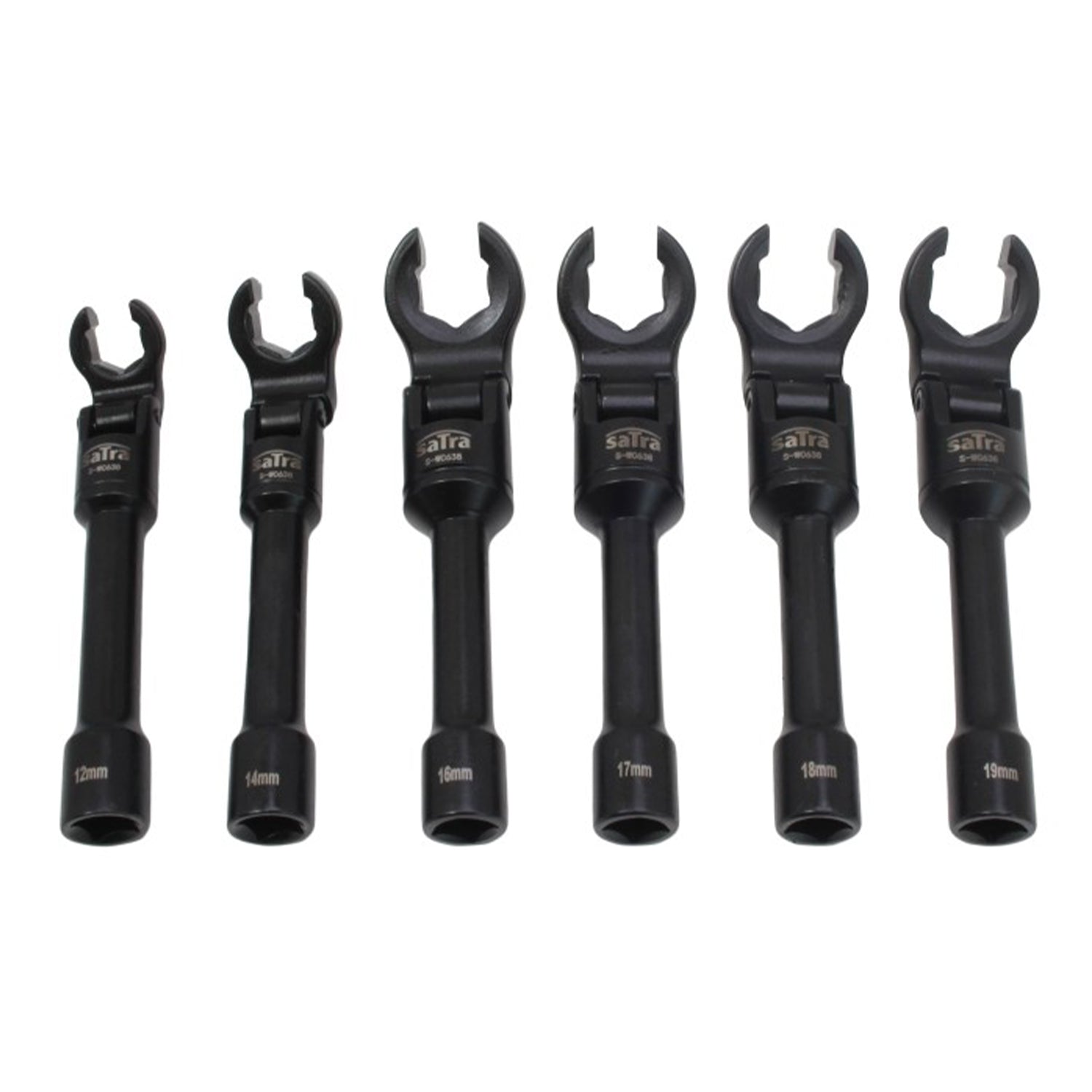 Sada kĺbových vidlicových kľúčov 3/8'' na potrubie 12 - 19mm, 6ks