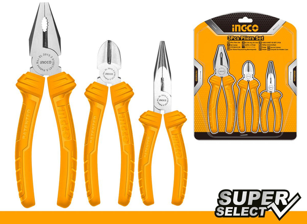 Sada klieští Ingco Super Select, 3ks