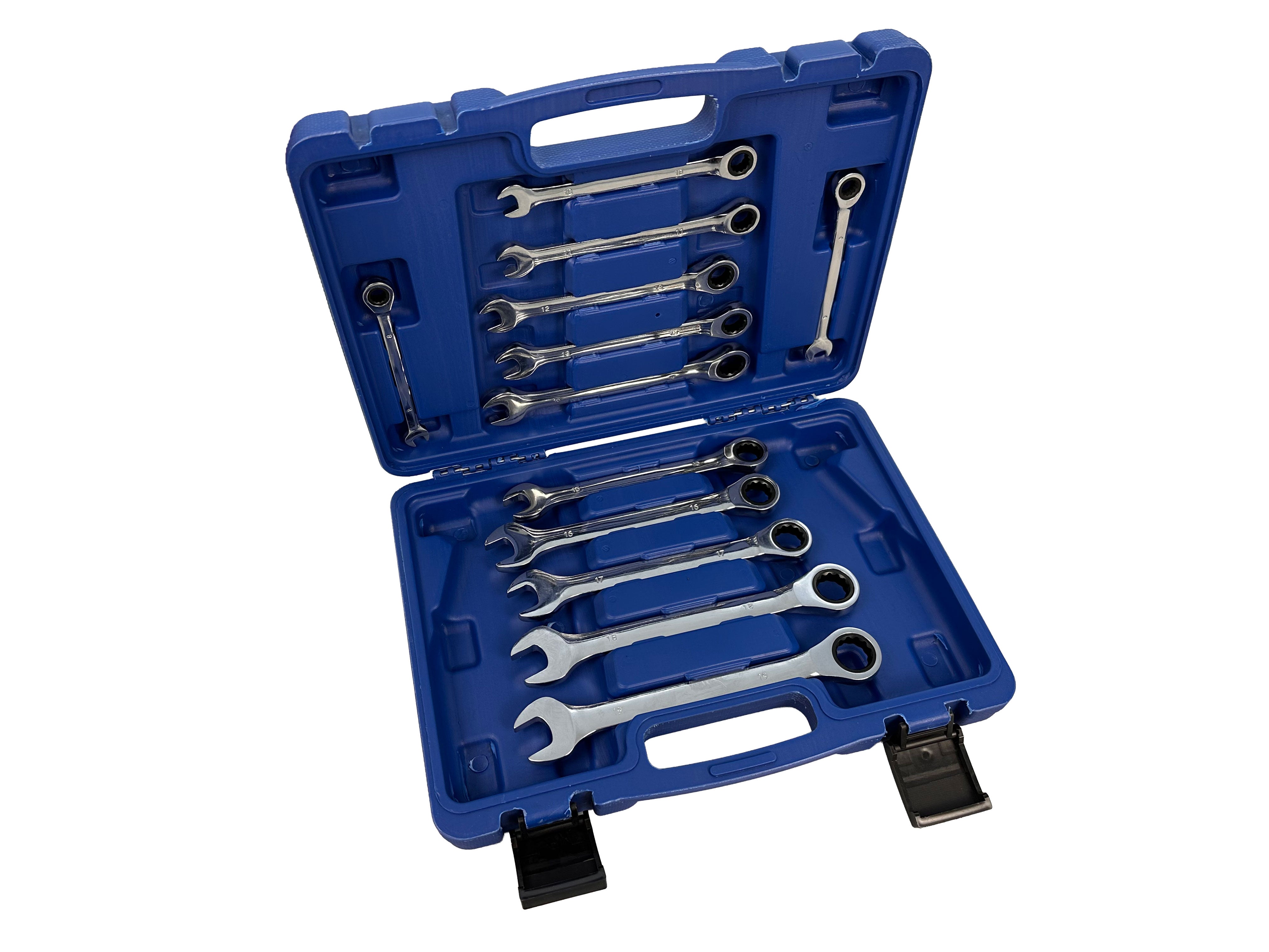 Sada kombinovaných kľúčov s račňou 8 - 19mm 12ks Gebo Tools