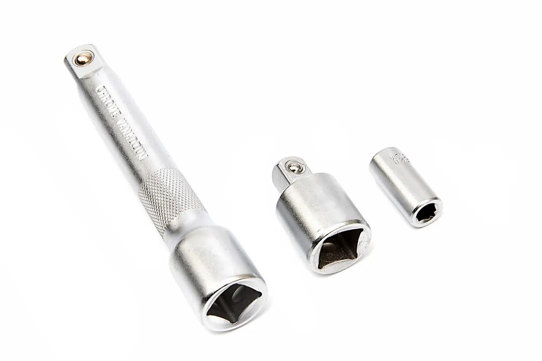 Sada momentových kľúčov HBM Holandsko 5ks, 1/4” (5 - 25Nm) a 1/2” (28 - 210Nm), s predĺžením 125mm a adaptérom
