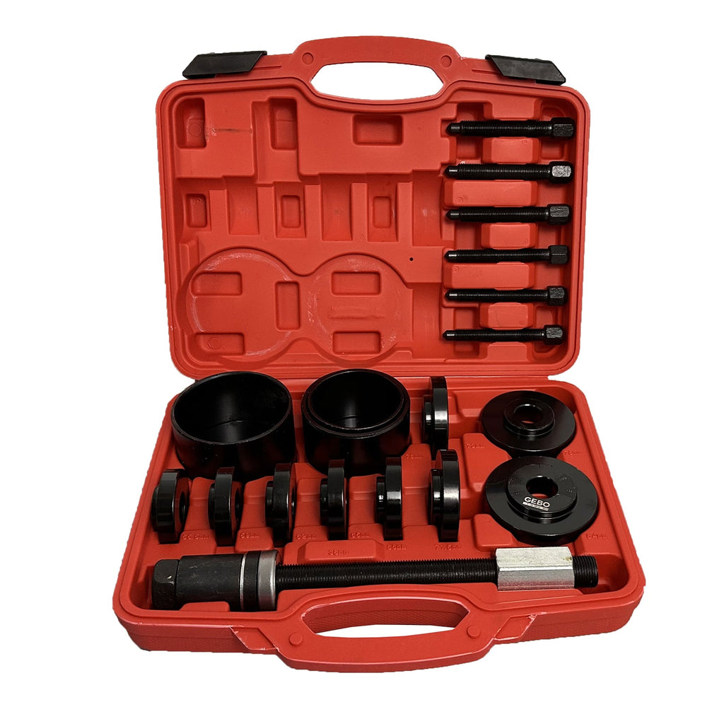 Sada na montáž a demontáž ložísk, nábojov, puzdier a silentblokov, 55 - 91mm, Gebo Tools