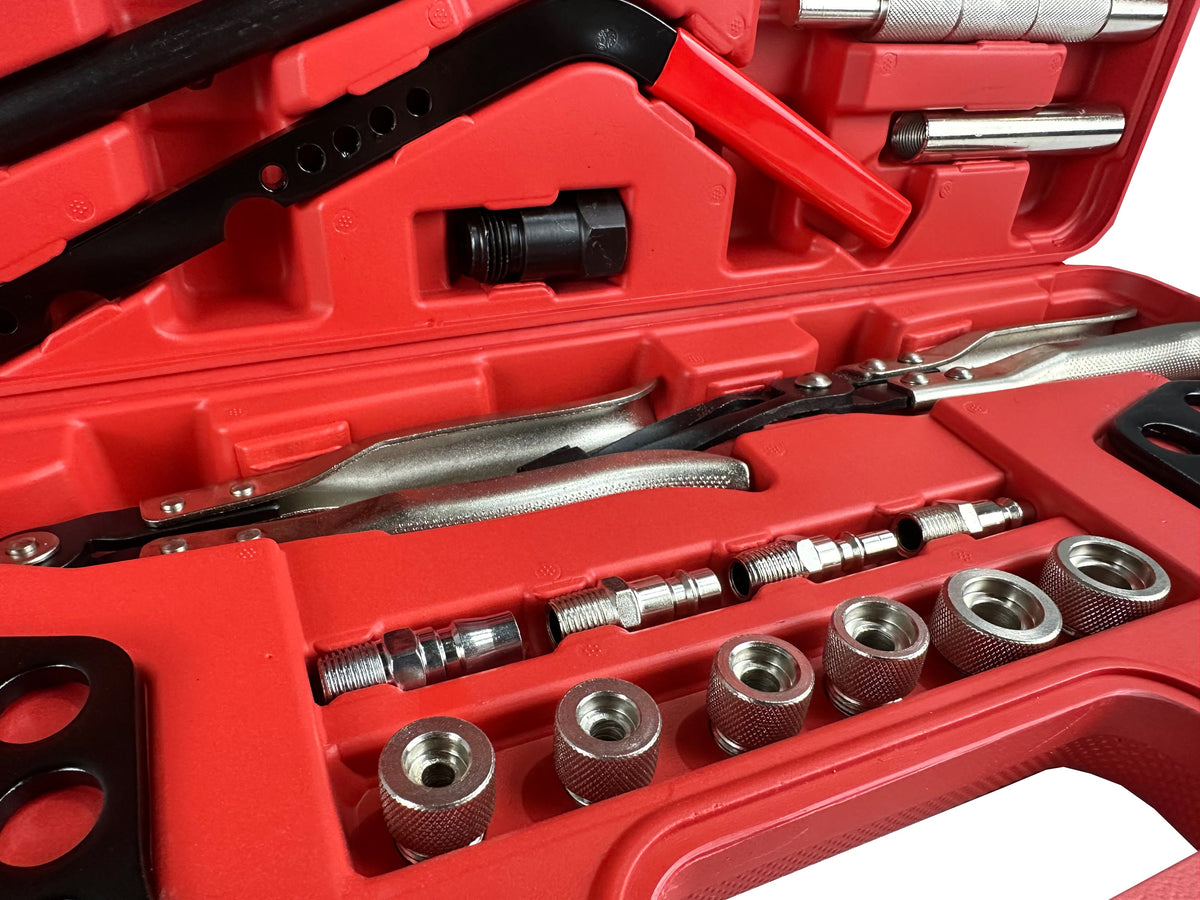 Sada na montáž a demontáž ventilov, adaptéry pre tesniace a vodiace puzdrá, Gebo Tools