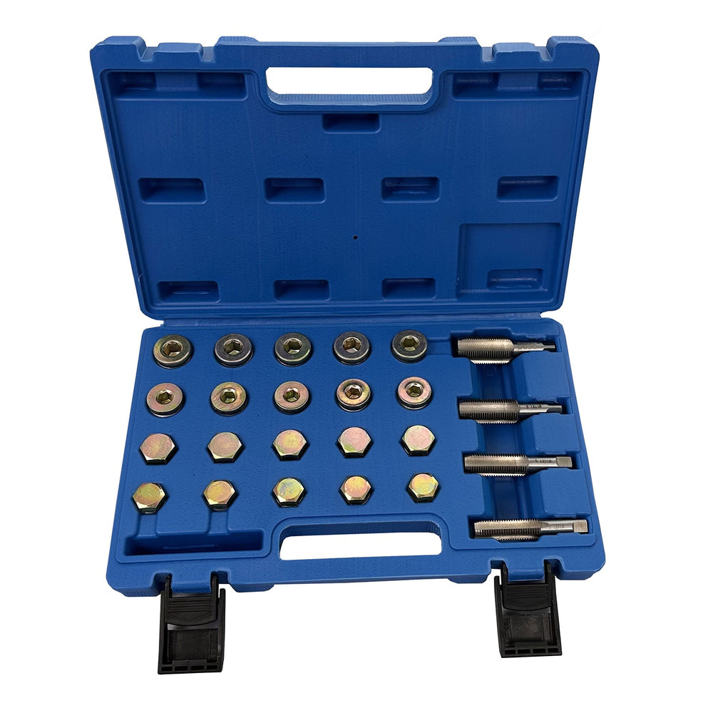 Sada na opravu závitov olejových vaní M13, M15, M17, M20 Gebo Tools