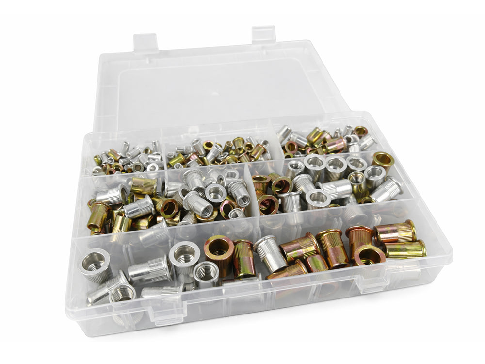 Sada nitovacích matíc M3 - M10, 300ks, Gebo Tools