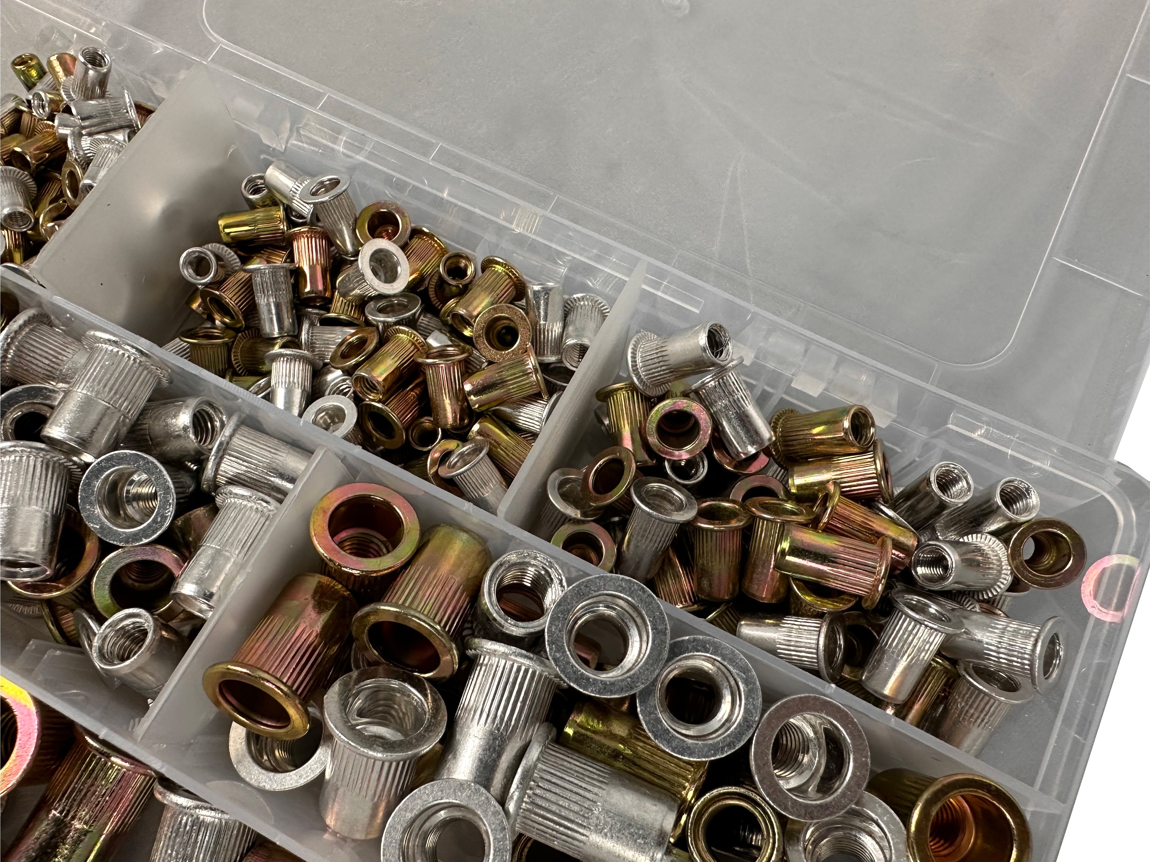 Sada nitovacích matíc M3 - M10, 300ks, Gebo Tools