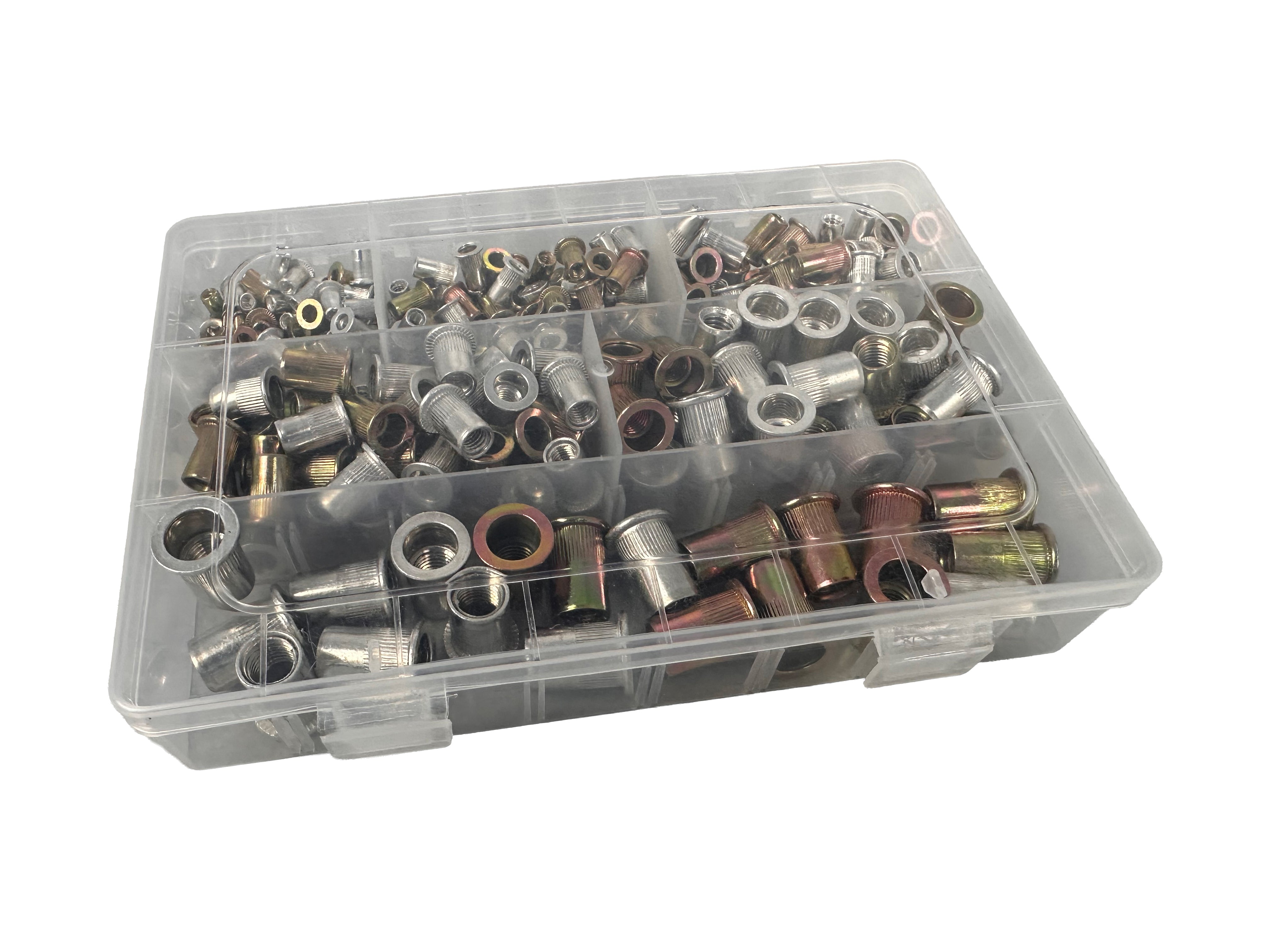 Sada nitovacích matíc M3 - M10, 300ks, Gebo Tools