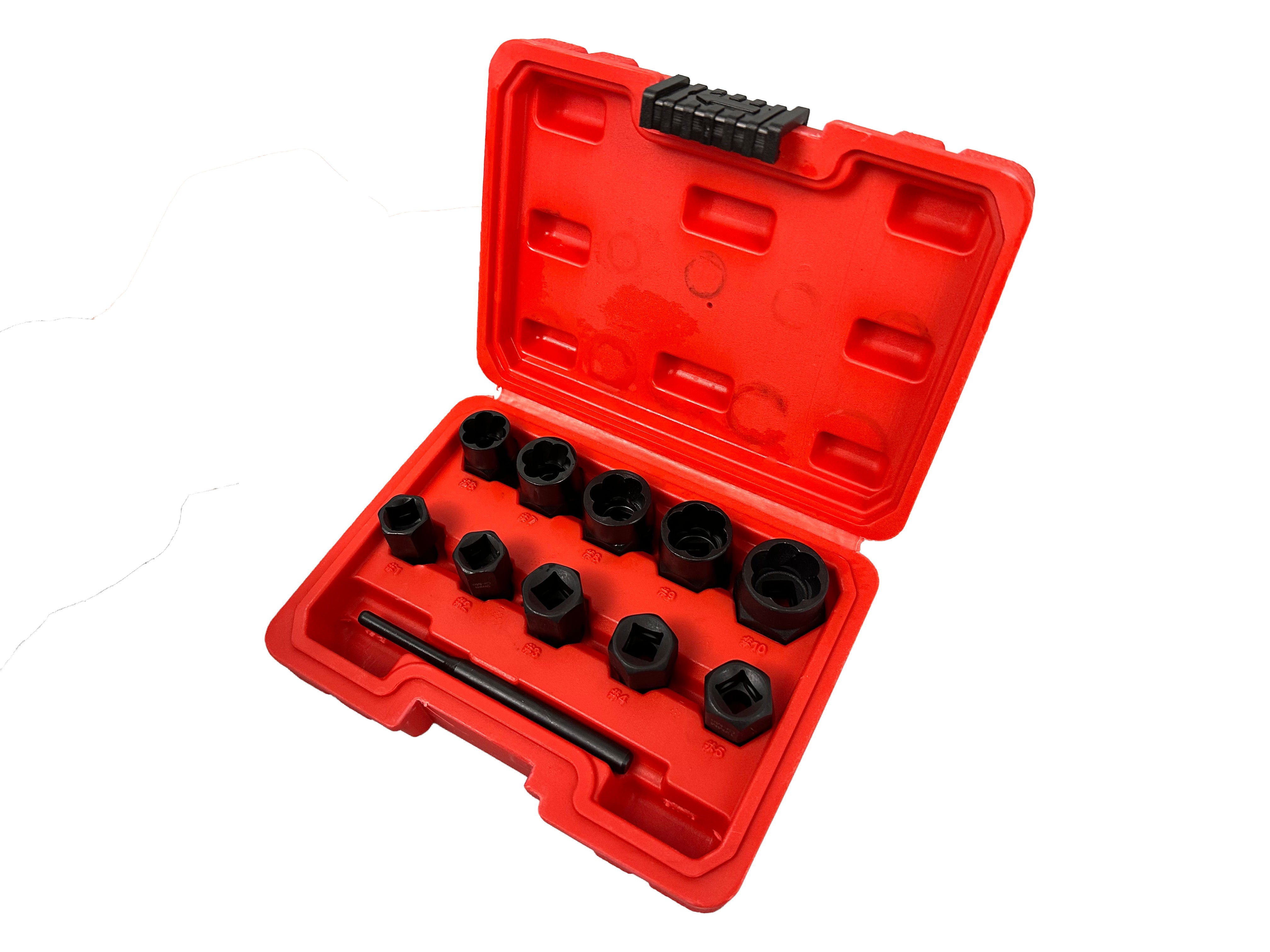 Sada nástrčných hlavíc - kľúčov na opotrebované skrutky 9 - 19mm, 11ks Gebo Tools