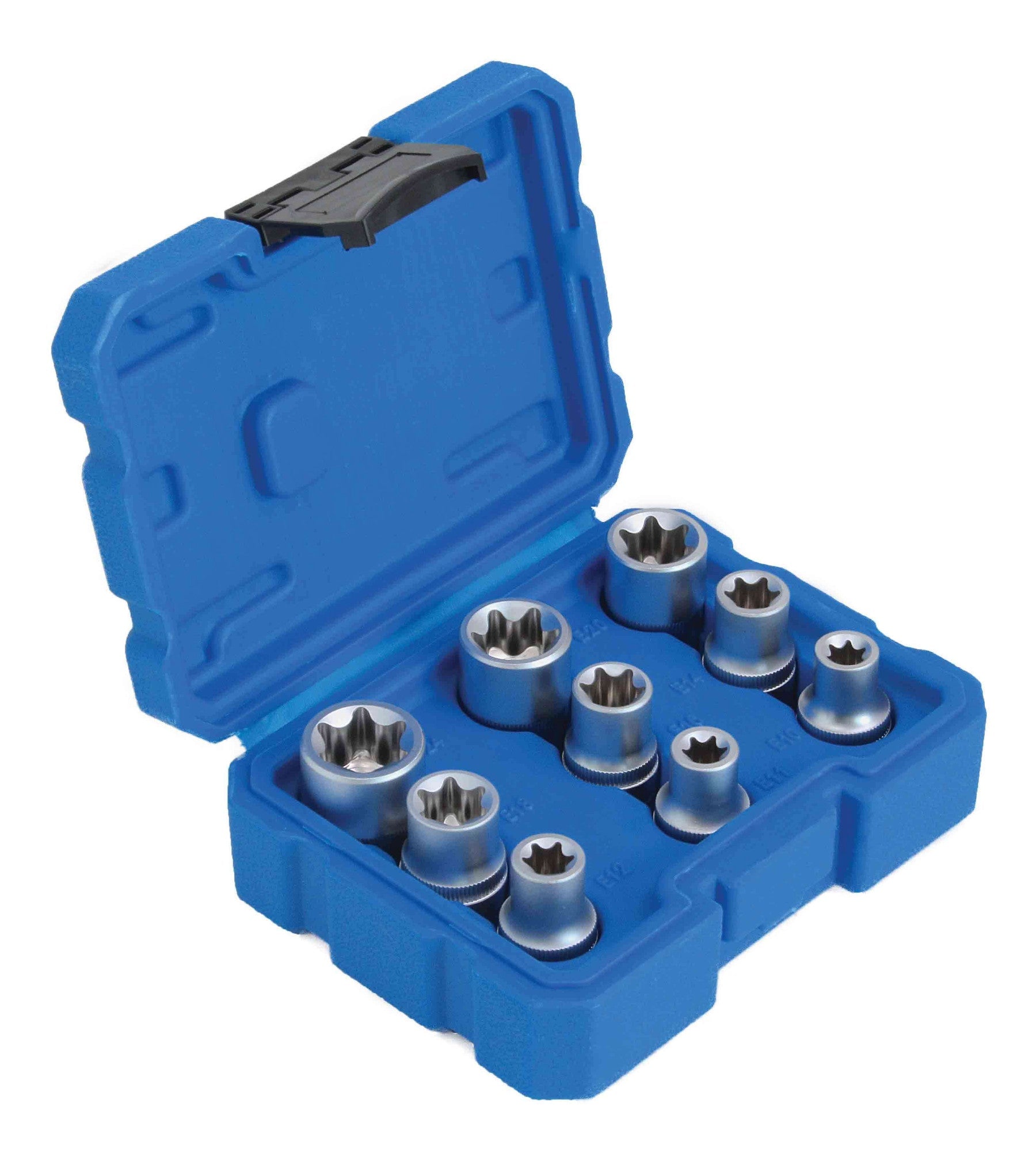 Sada nástrčných hlavíc - kľúčov Torx, profil E, 1/2''