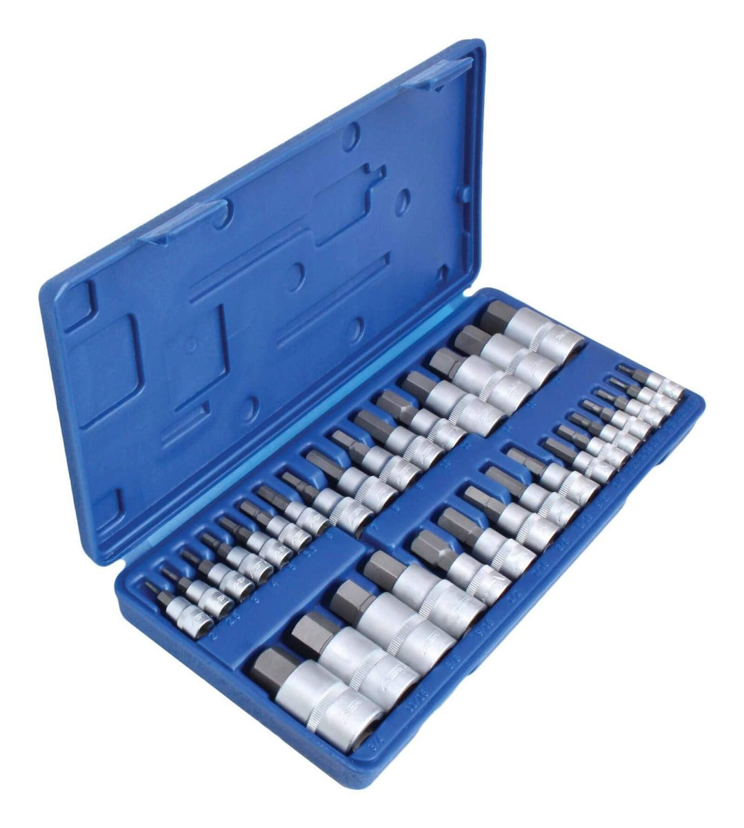 Sada nástrčných hlavíc s bitom - kľúčov Imbus HEX, 1/4'' 3/8'' 1/2'', 2 - 19mm, 32ks