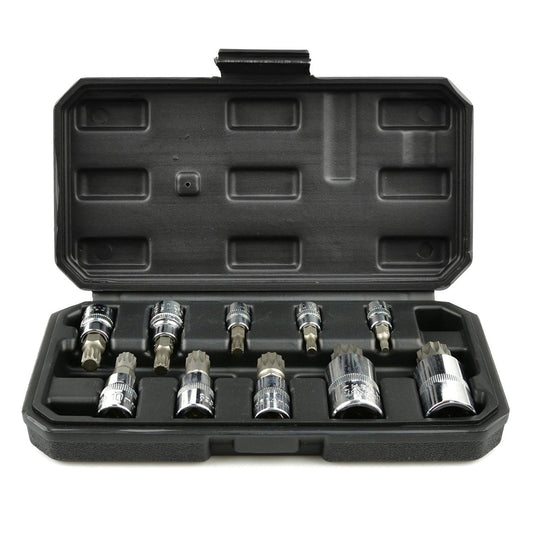 Sada nástrčných hlavíc s bitom - kľúčov M Spline XZN, 1/2'' 1/4'', 10ks