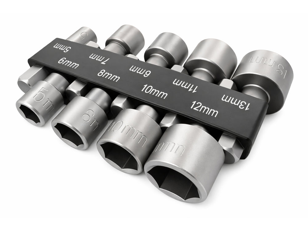 Sada nástrčných hlavíc s uchytením do vŕtačky, 5 - 13mm, Gebo Tools