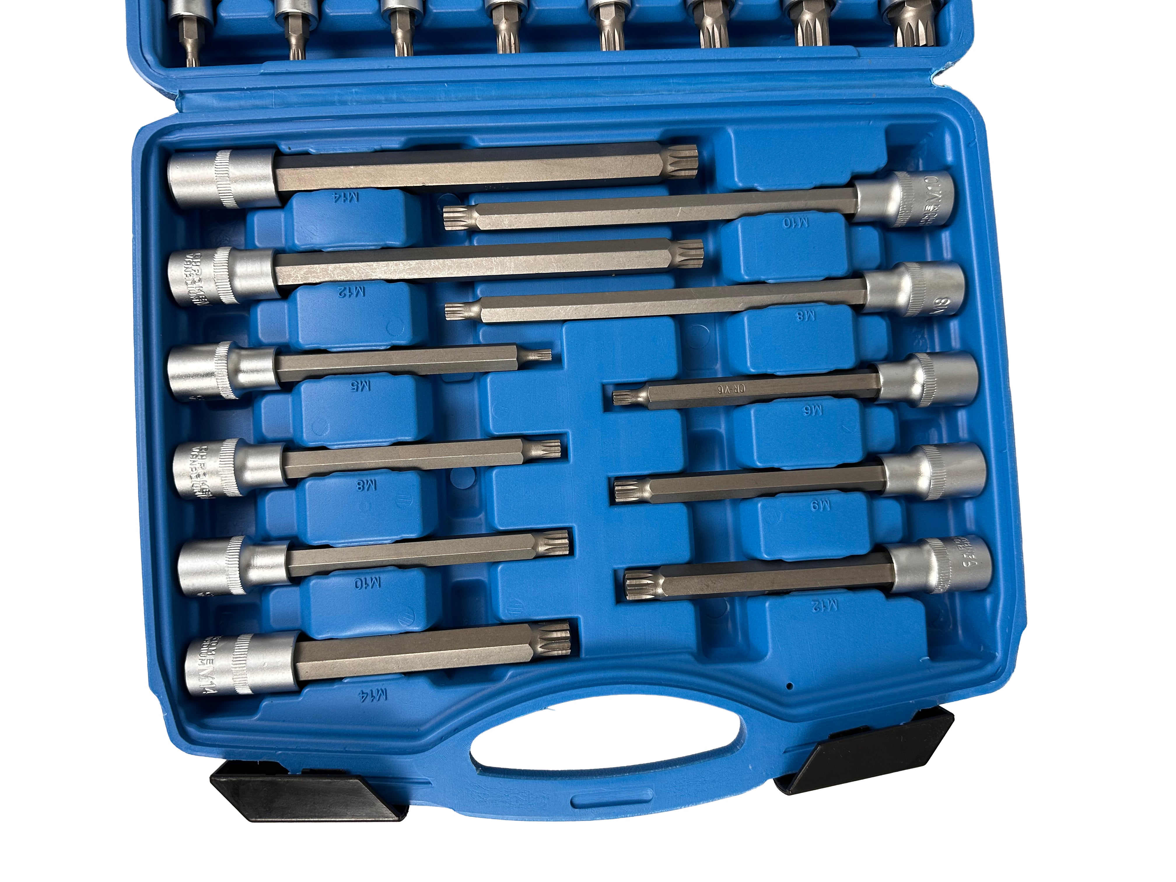 Sada nástrčných kľúčov - hlavíc s bitmi XZN M Spline, 1/2'', 26ks Gebo Tools