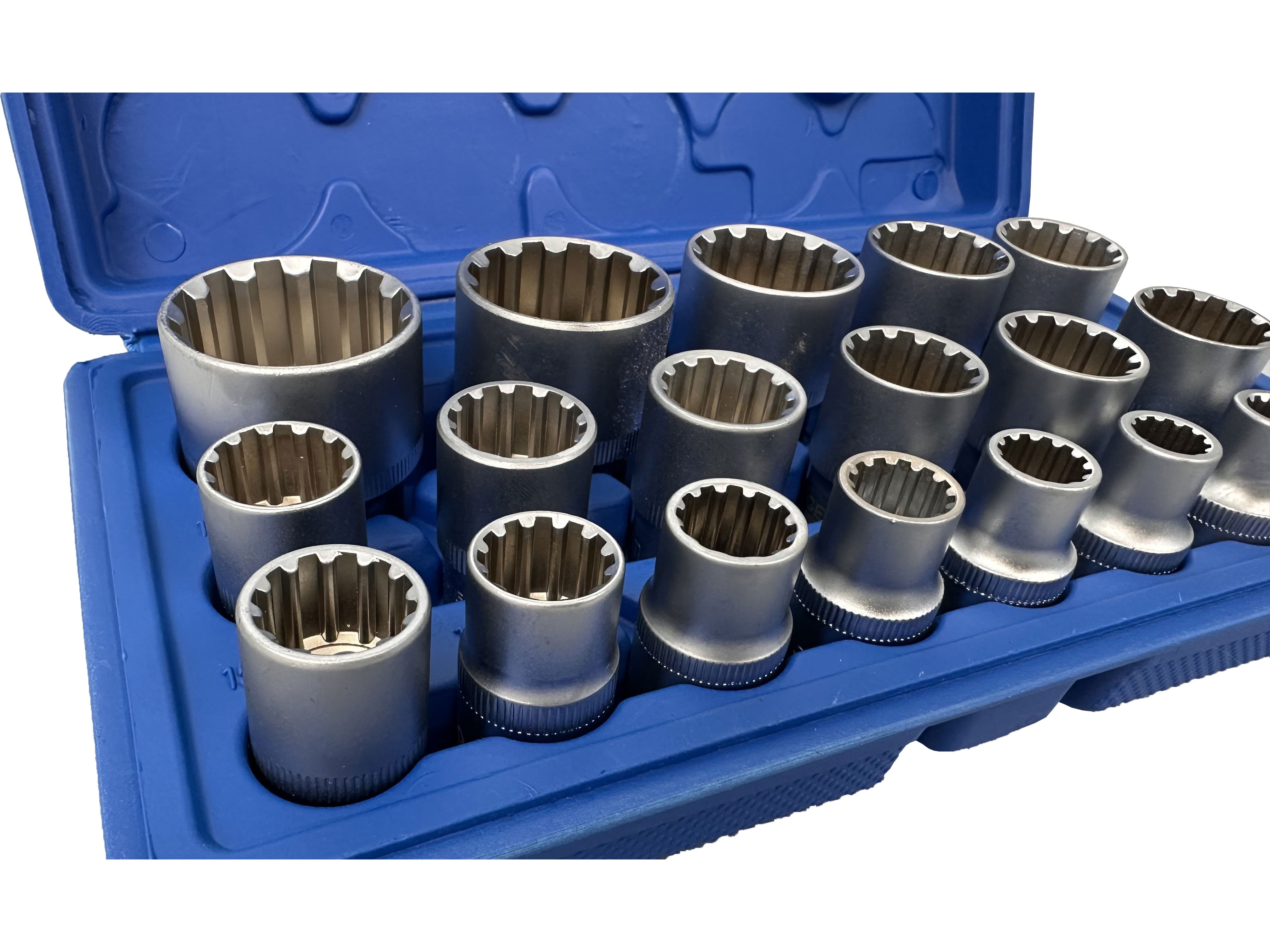 Sada nástrčných kľúčov - hlavíc Vario Plus 1/2'', 8 - 32mm, Gebo Tools